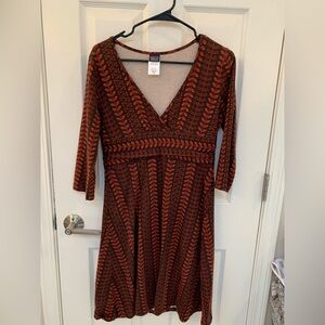 Patagonia Patterned V-Neck Dress
